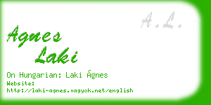 agnes laki business card