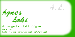 agnes laki business card